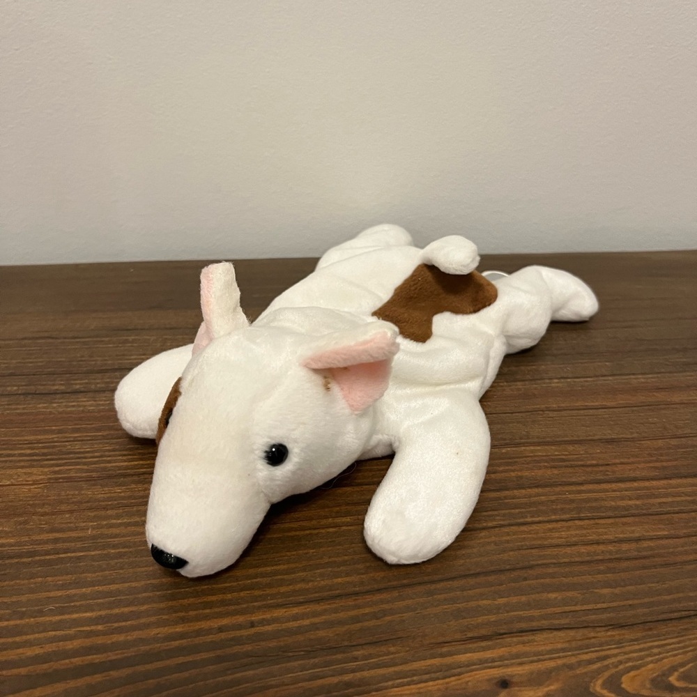 Butch Ty Beanie Buddy Baby Spotted Dog Plush Stuffed Animal Toy Bull Terrier 14"